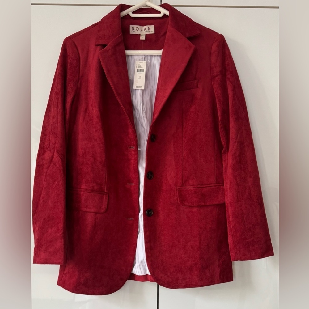 NWT Size XS - Dolan Left Coast Faux-Suede Boyfriend Blazer (NWT US$ 168)
